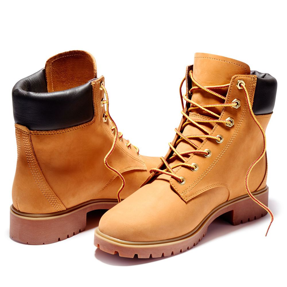 Botas 6-Inch Timberland Argentina Mujer - 6-Inch Jayne Waterproof Cuero - Marrones - ZHYMOW-041